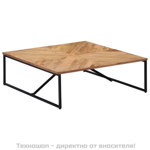 Маса за кафе, 110x110x36 см, акациево дърво масив