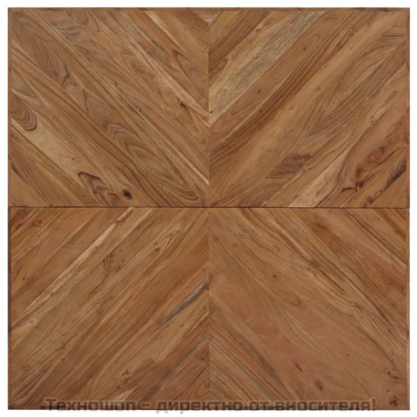 Маса за кафе, 110x110x36 см, акациево дърво масив