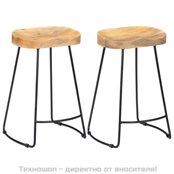 Gavin бар столове, 2 бр, мангово дърво масив