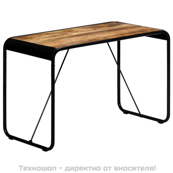 Трапезна маса, 118x60x76 cм, грубо мангово дърво масив