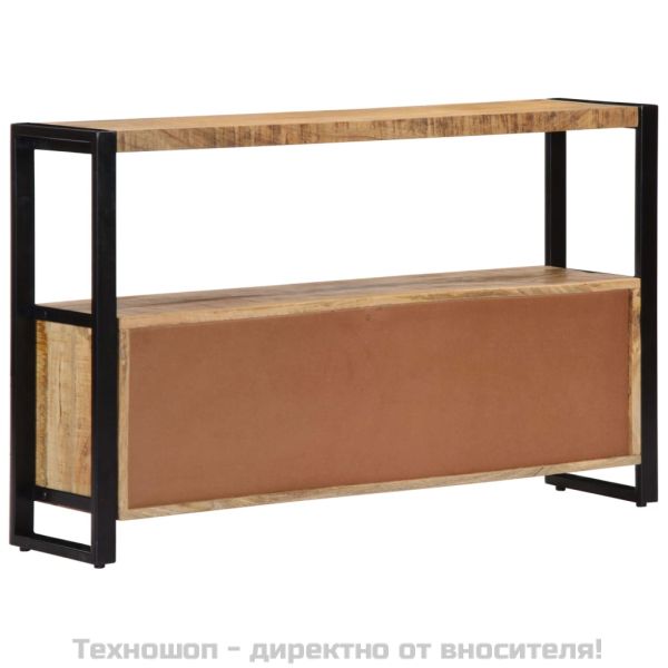 Страничен шкаф, 120x30x75 см, манго масив