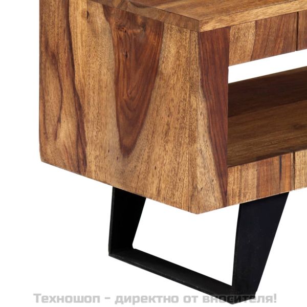 ТВ шкаф, 140x30x40 см, акациево дърво масив