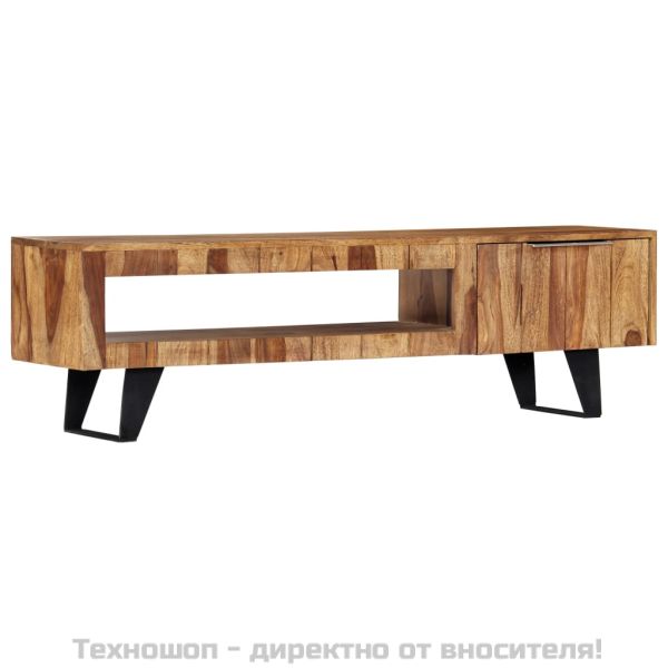 ТВ шкаф, 140x30x40 см, акациево дърво масив