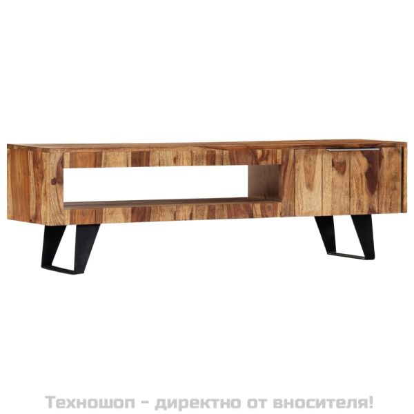 ТВ шкаф, 140x30x40 см, акациево дърво масив