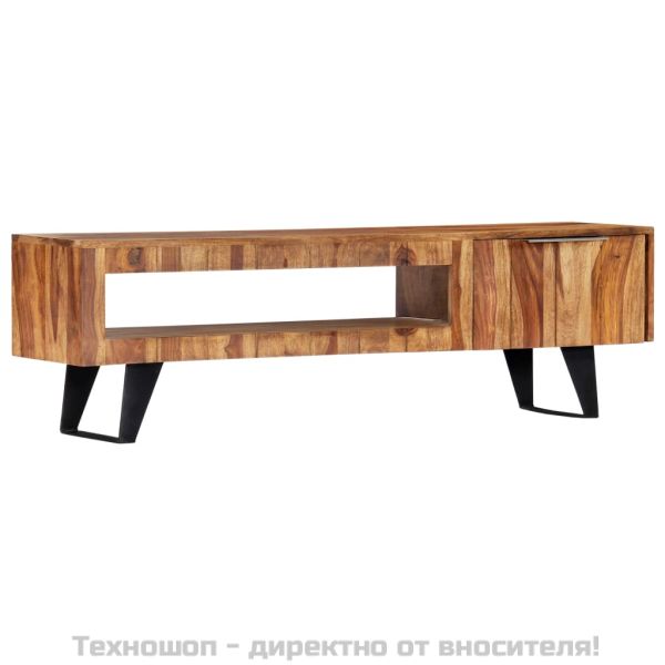 ТВ шкаф, 140x30x40 см, акациево дърво масив