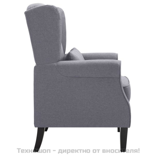 Фотьойл, тъмносив, текстил