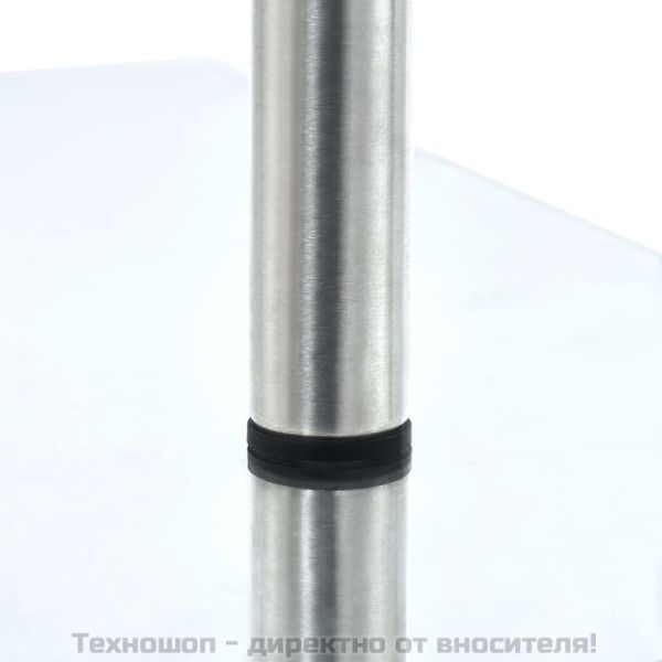 3-етажен ъглов кухненски рафт, закалено стъкло