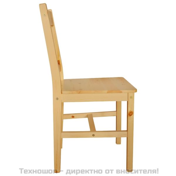 Трапезни столове, 6 бр, борова дървесина