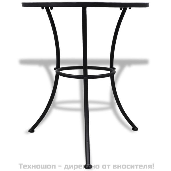 Бистро комплект, 3 части, керамични плочки в синьо и бяло