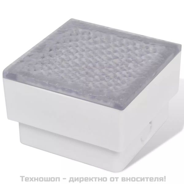LED осветителни тела за вграждане в земя, 12 бр, 100x100x68 мм