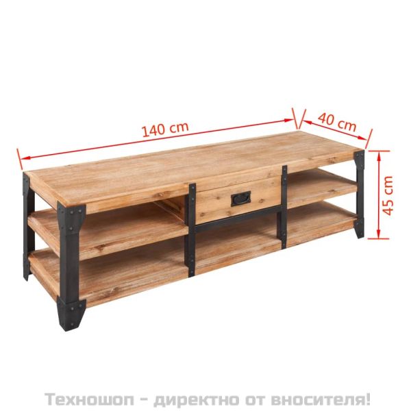 Комплект 3 бр мебели за дневна, акациев масив