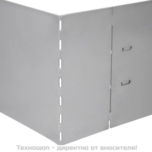 Бордюрни ленти, 20 бр, поцинкована стомана, 100x20 см