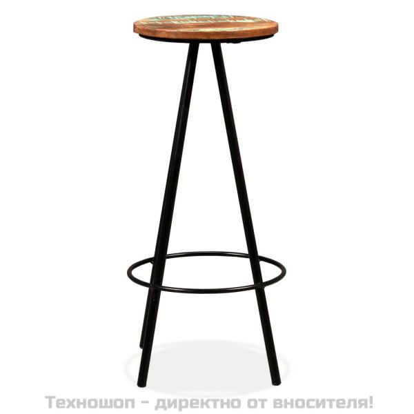 Бар комплект, 5 части, регенерирано дърво масив