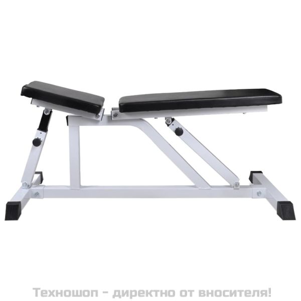 Комплект лежанка с щанга и дъмбели, 60,5 кг