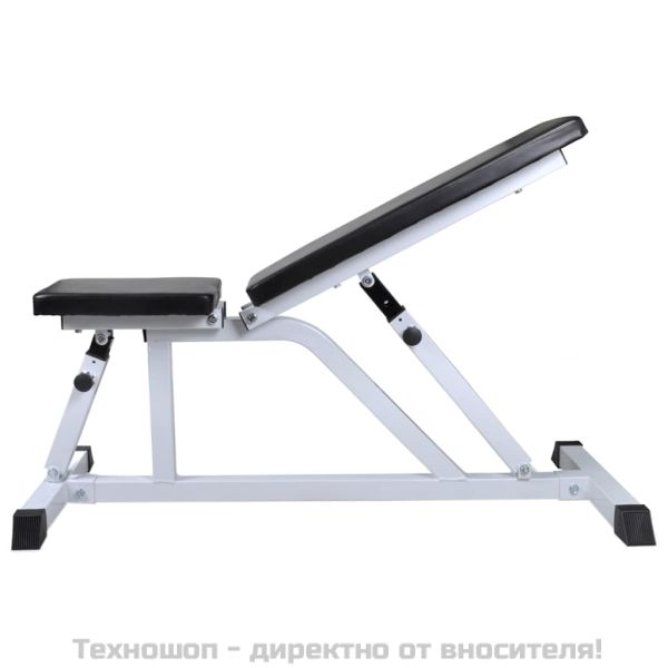 Комплект лежанка с щанга и дъмбели, 60,5 кг