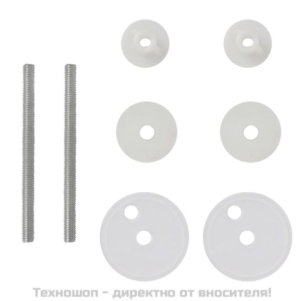 Тоалетни седалки с капаци, 2 бр, МДФ, бели