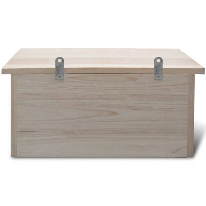 Къщички за врабчета 2 бр дърво 44x15,5x21,5 см
