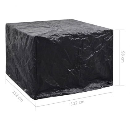 Покривала за градински мебели 2 бр 8 капси 122x112x98 см