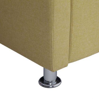 Фотьойл с кубична форма, зелен, текстил