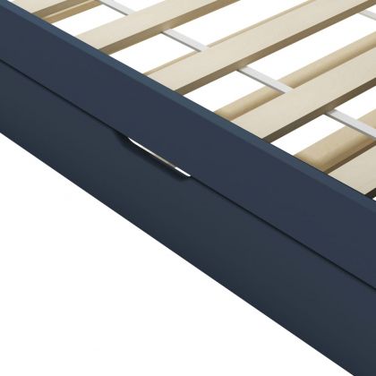 Рамка за легло разтегателен диван сива борово дърво 90x200 см