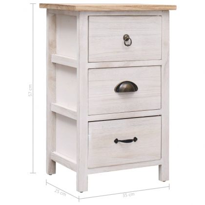 Страничен шкаф 35x25x57 см дърво пауловния