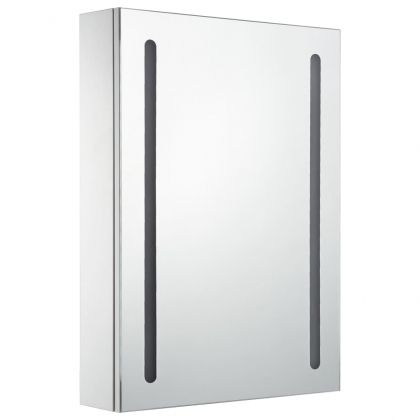 LED шкаф с огледало за баня, 50x13x70 см