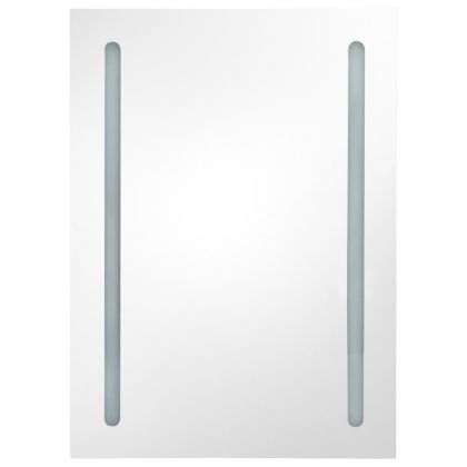 LED шкаф с огледало за баня, 50x13x70 см