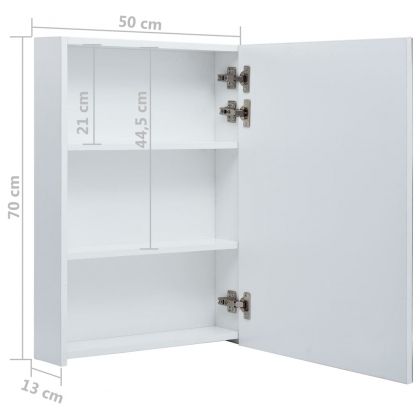 LED шкаф с огледало за баня, 50x13x70 см