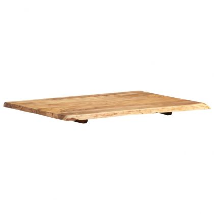 Плот за маса, акациево дърво масив, 80x(50-60)x2,5 cм