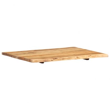 Плот за маса, акациево дърво масив, 80x(50-60)x2,5 cм