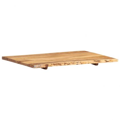 Плот за маса, акациево дърво масив, 80x(50-60)x2,5 cм
