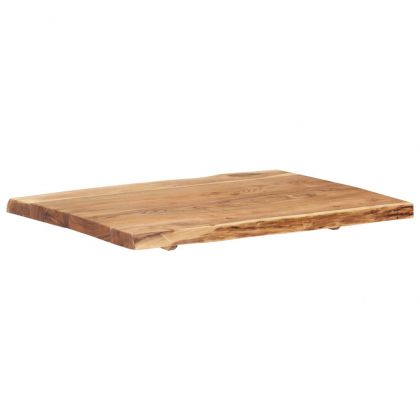 Плот за маса, акациево дърво масив, 80x(50-60)x3,8 cм