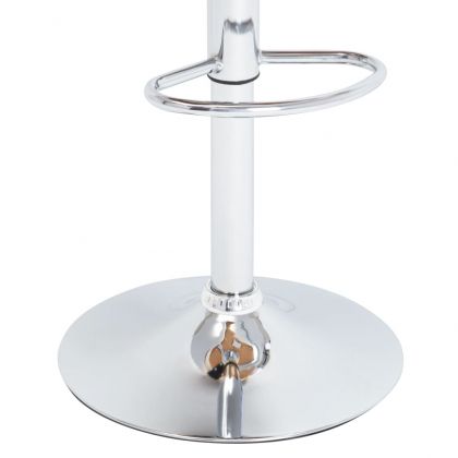 Бар табуретка, кремава, изкуствена кожа