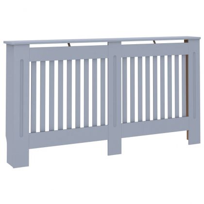 Параван за радиатор, антрацит, 152x19x81,5 см, МДФ