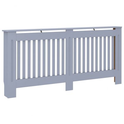 Параван за радиатор, антрацит, 172x19x81,5 см, МДФ