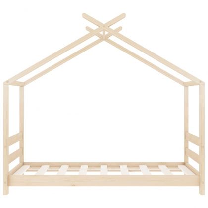 Рамка за детско легло, борово дърво масив, 70x140 см