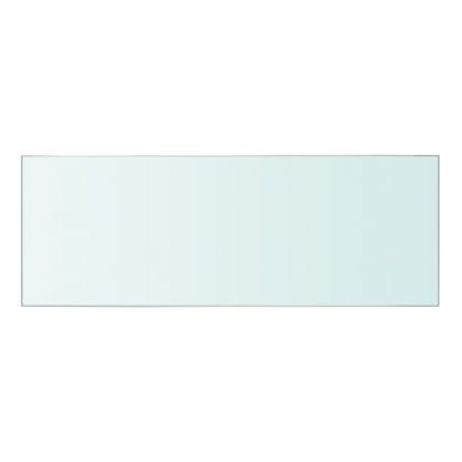 Рафтове, 2 бр, панели прозрачно стъкло, 40x12 см