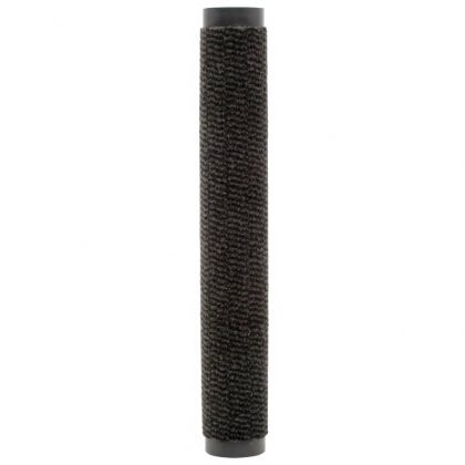 Правоъгълни изтривалки 2 бр усукани влакна 120х180 см черни