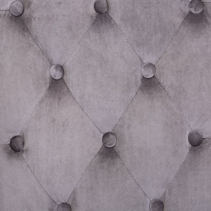 Трапезни столове, 2 бр, сиви, кадифе