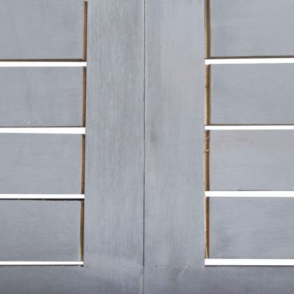 Градински трапезен комплект, 5 части, акация масив, сив