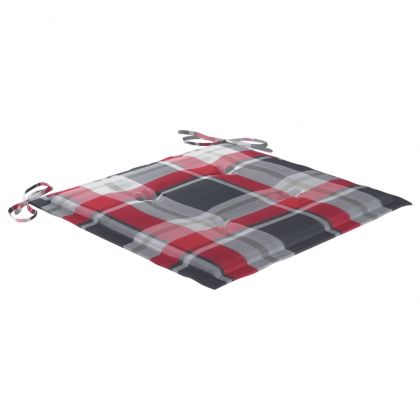 Градински трапезни столове с възглавници, 3 бр, акация масив