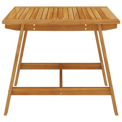 Градински трапезен комплект, 3 части, кафяв