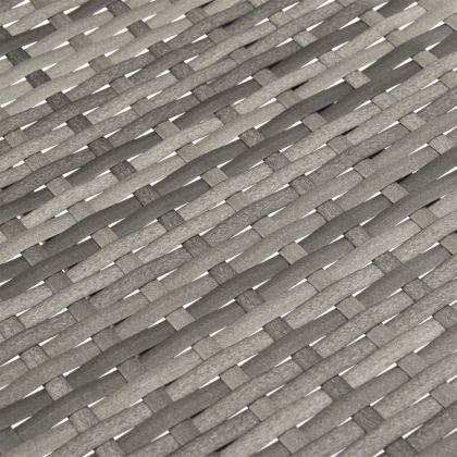 Градински трапезен комплект, 3 части, сив