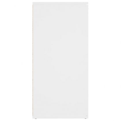 Бюфет, бял, 160x36x75 см, инженерно дърво