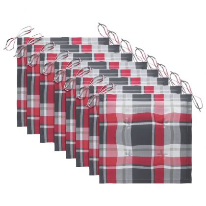 Градински столове с възглавници, 8 бр, акация масив, сиви