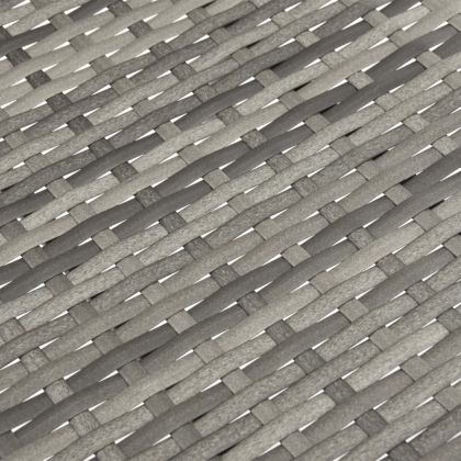 Стифиращи външни столове, 6 бр, сиви, полиратан