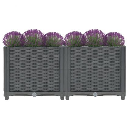 Повдигната леха, 80x40x38 см, полипропилен