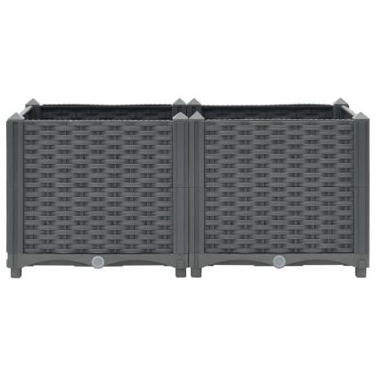 Повдигната леха, 80x40x38 см, полипропилен