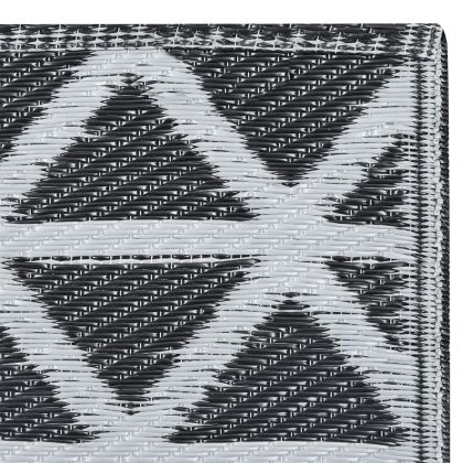 Килим за открито, ARAKIL черен, 120x180 см, PP