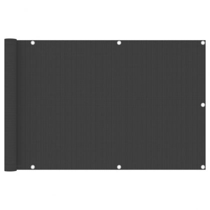 Балконски параван, антрацит, 90x300 см, HDPE